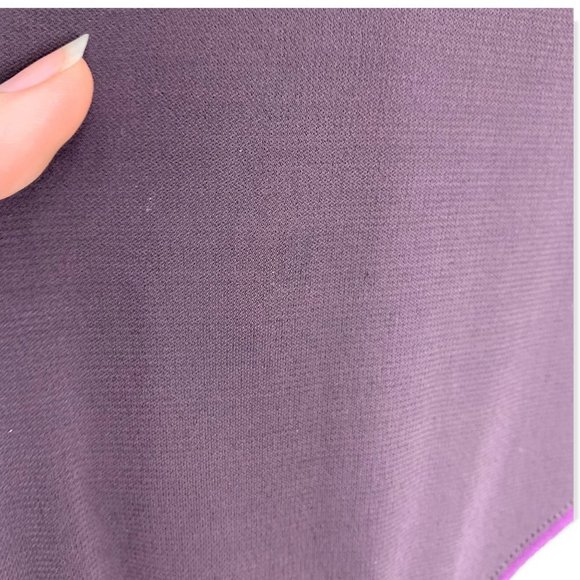 Lida Baday Purple Mock Neck Long Sleeve Dress Large - Picture 12 of 16